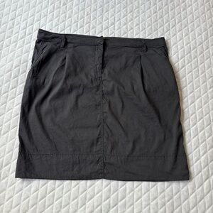 Eileen Fisher women’s Skirt Size 16 Black color Linen Blend A-line Pockets